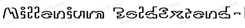 Millenium BoldExtend字体转换